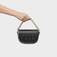 Mini Bandolera Medialuna Kaos Icon Negra-Beige Mini Bandolera Medialuna Kaos Icon Negra-Beige 3